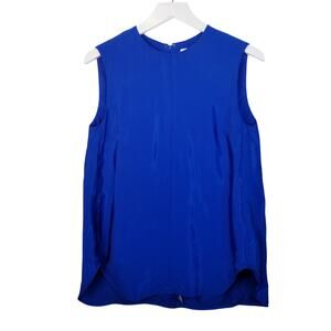 COS Collection Of Style Cobalt Blue Viscose Sleeveless Shell Top Size 6 (EU 36)